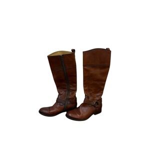 Frye Women's Riding Boots Melissa Harness 8.5 Moto Western Retro 70s Style